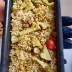 solar cooked food pulav